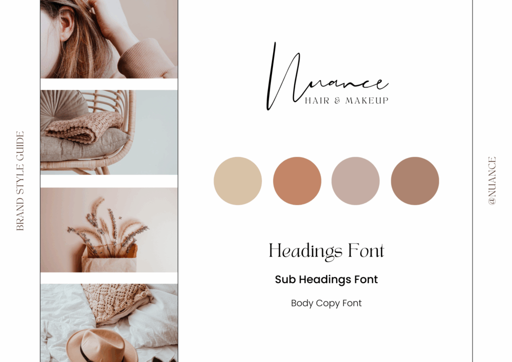 An image showing branding template of a client